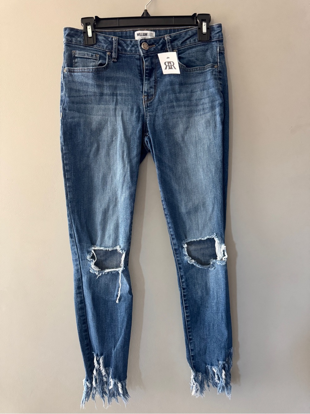William Rast | distressed skinny ankle jeans | 27